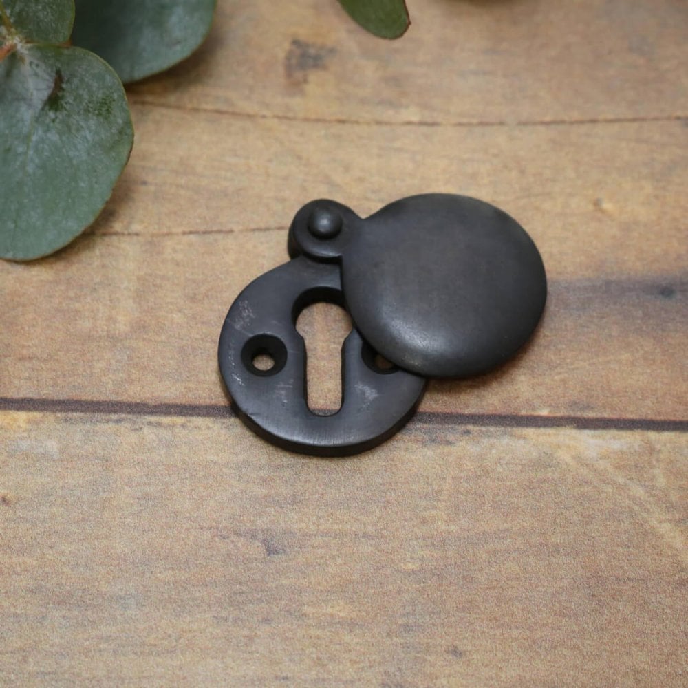 Aged Bronze Round Covered Escutcheon