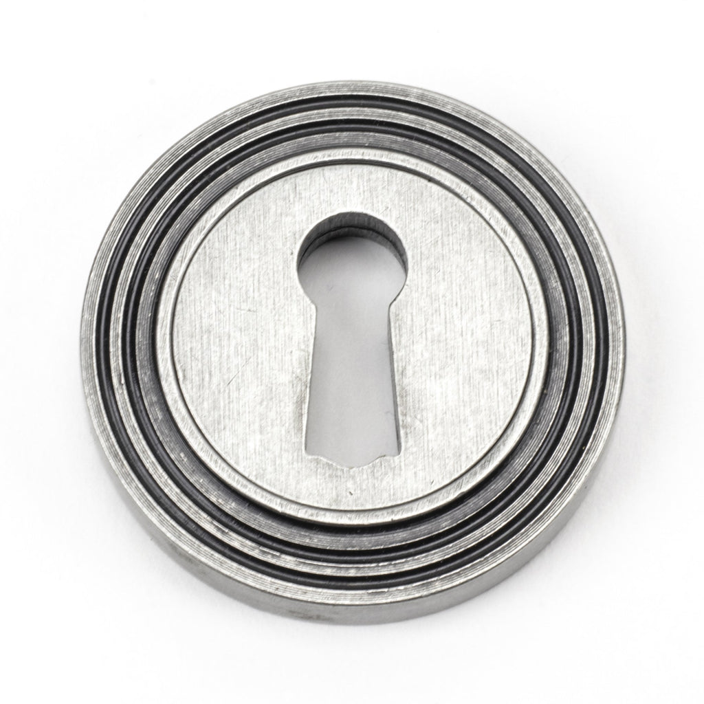 Pewter Concealed Round Escutcheon