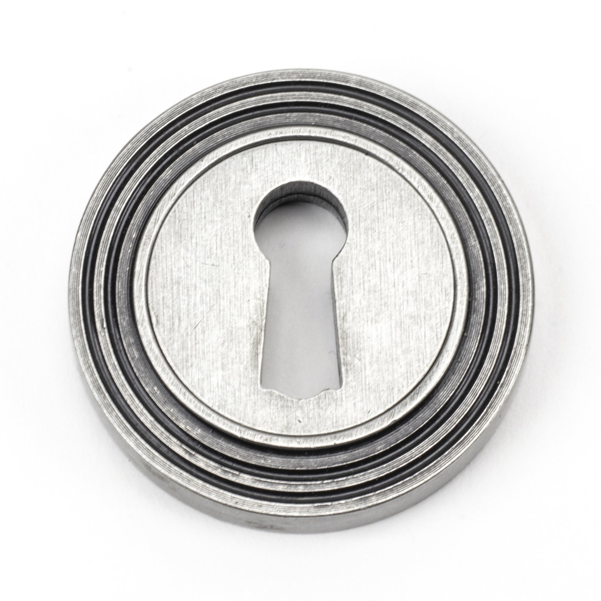Pewter Concealed Round Escutcheon
