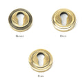 Aged Brass Round Euro Escutcheon