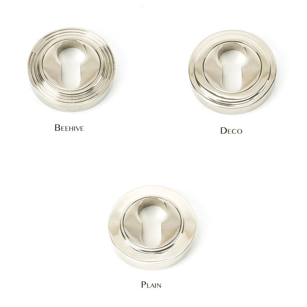 Polished Nickel Round Euro Escutcheon