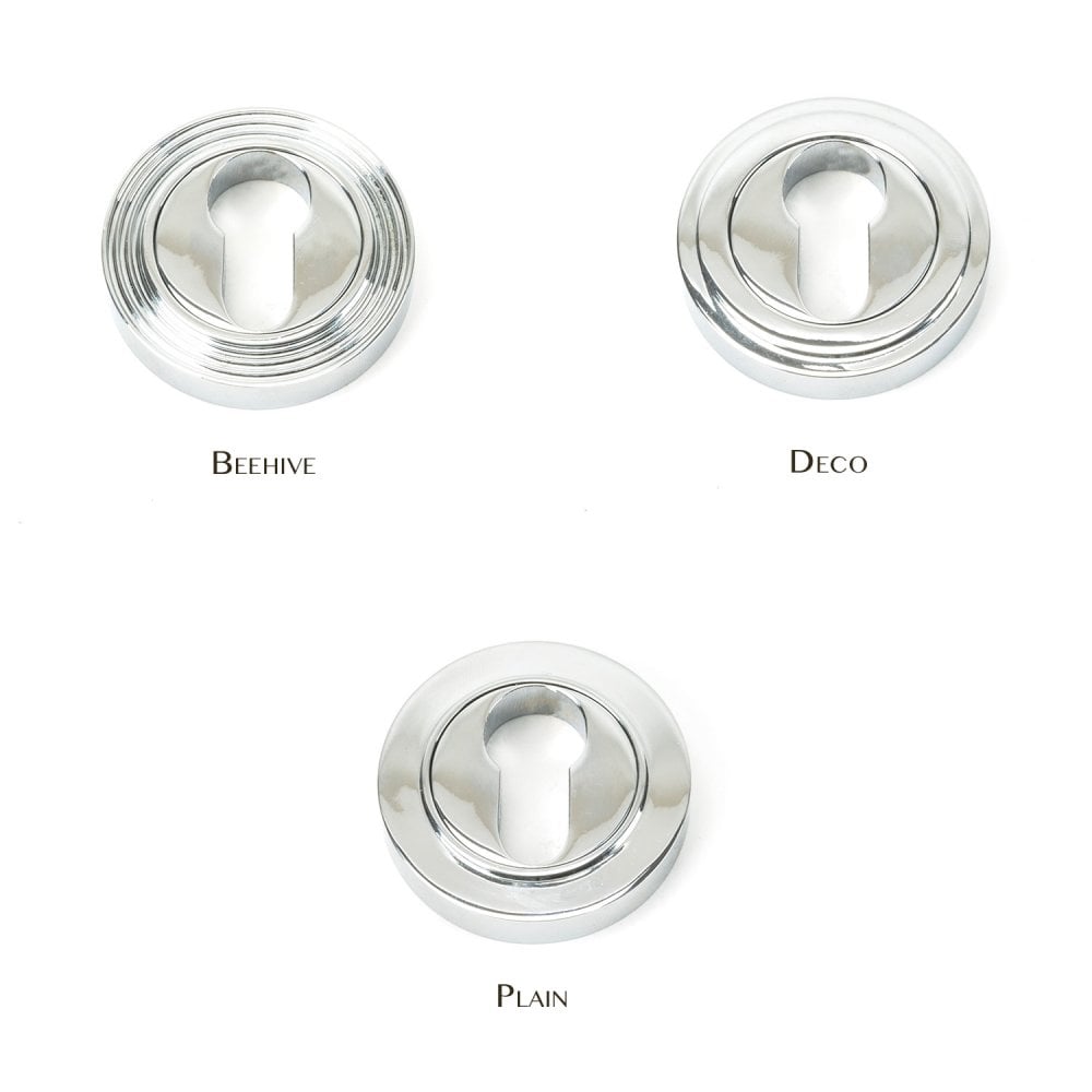 Polished Chrome Round Euro Escutcheon