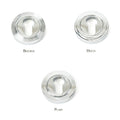 Polished Chrome Round Euro Escutcheon