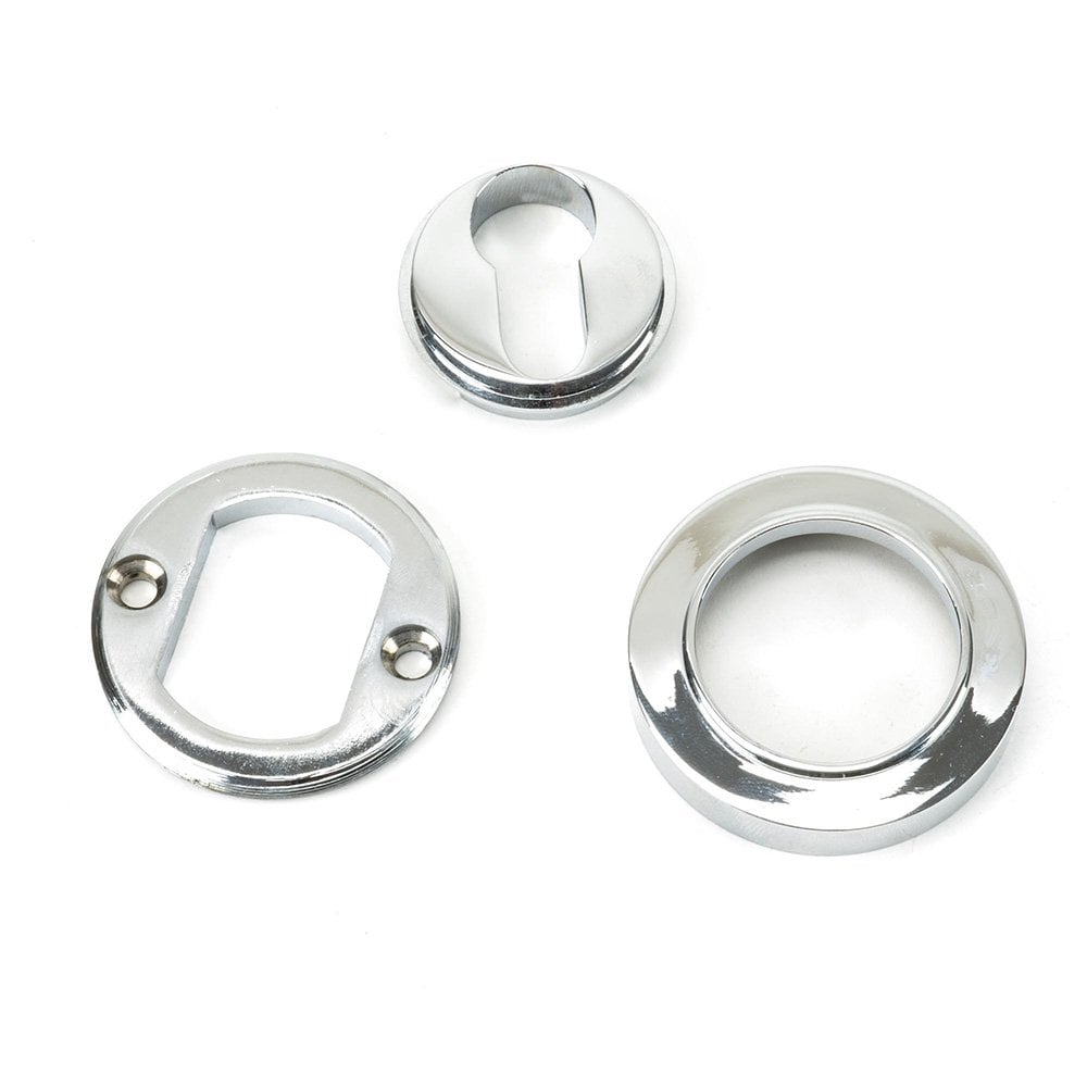 Polished Chrome Round Euro Escutcheon