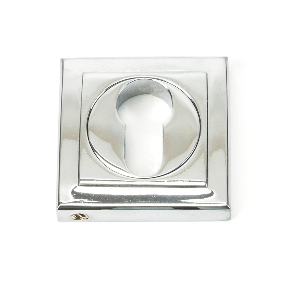 Polished Chrome Square Euro Escutcheon