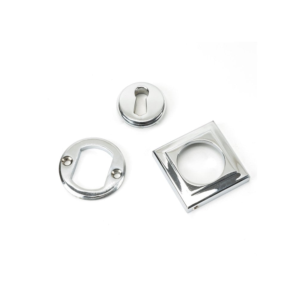 Polished Chrome Square Open Escutcheon