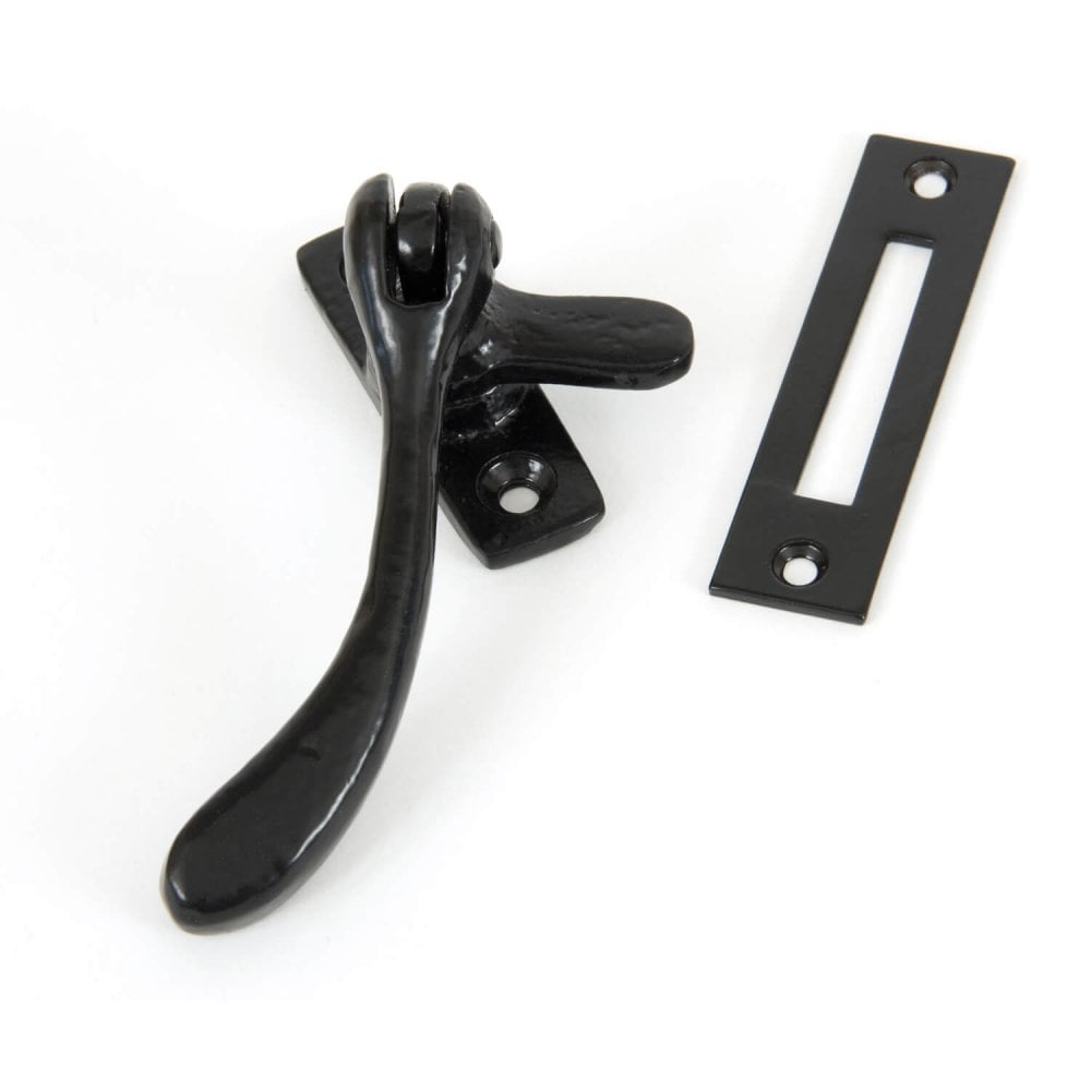 Hand Forged Black Peardrop Fastener