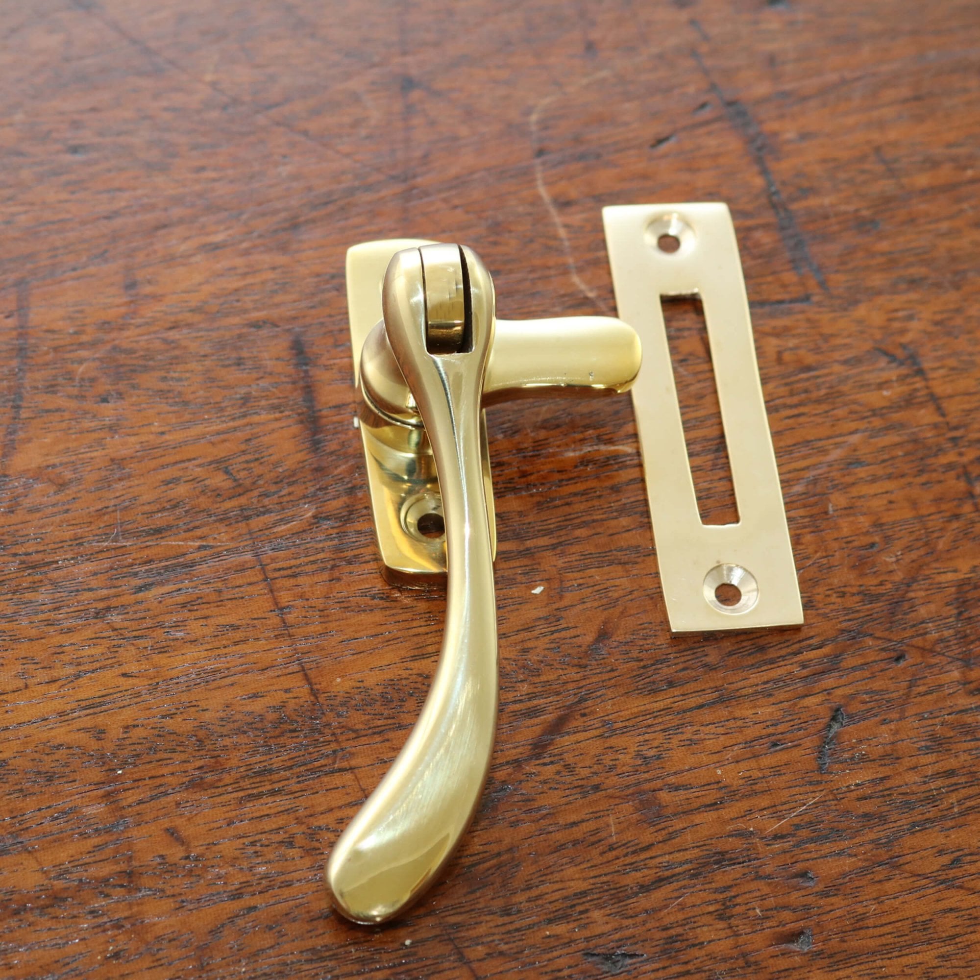 Brass Peardrop Window Fastener