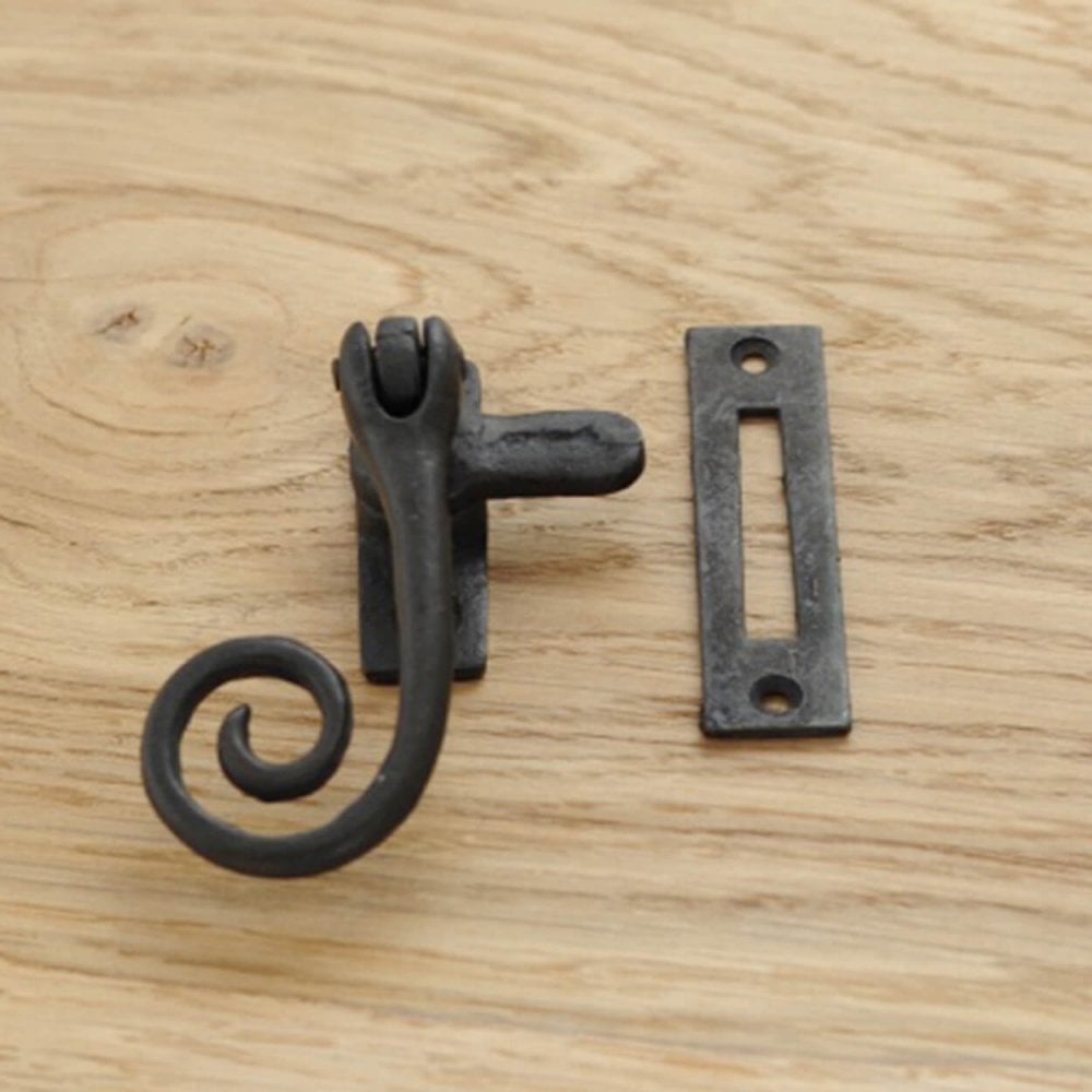 Hand Forged Black Monkey Tail Fastener