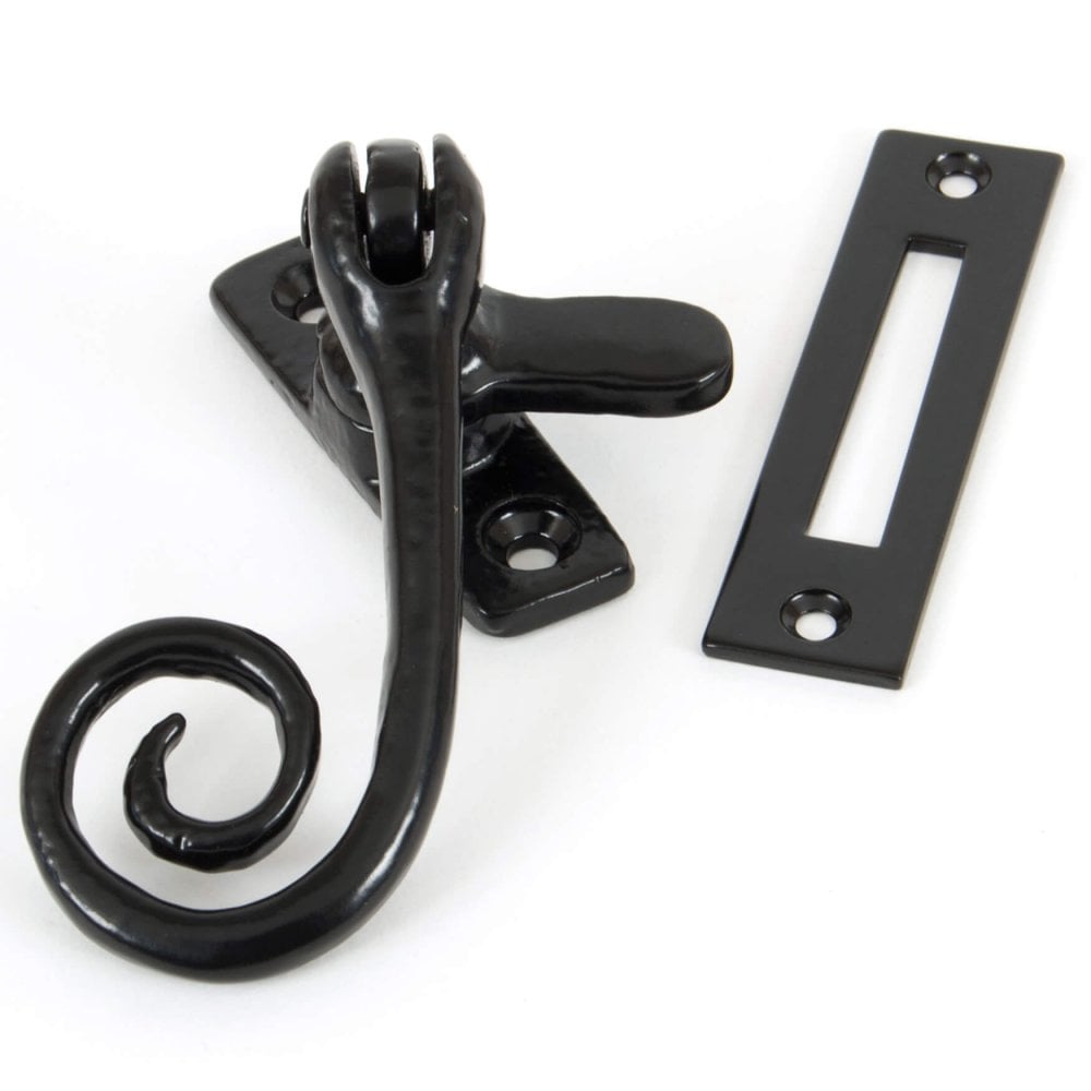 Hand Forged Black Monkey Tail Fastener