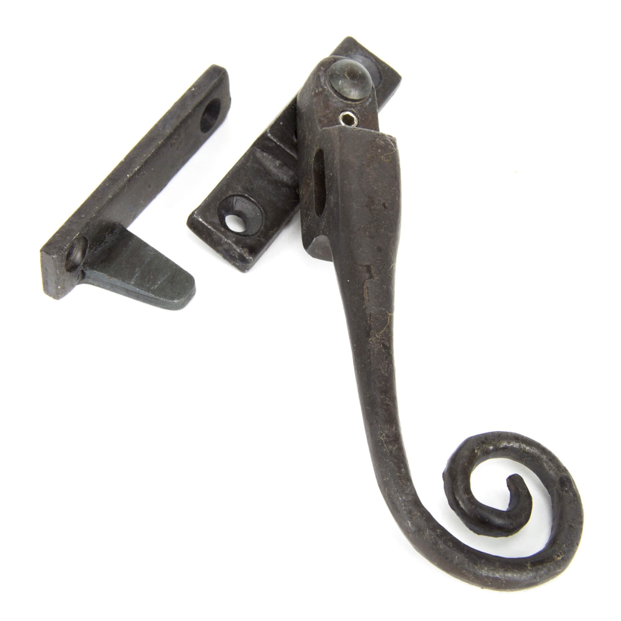 Hand Forged Black Night Vent Monkey Tail Fastener