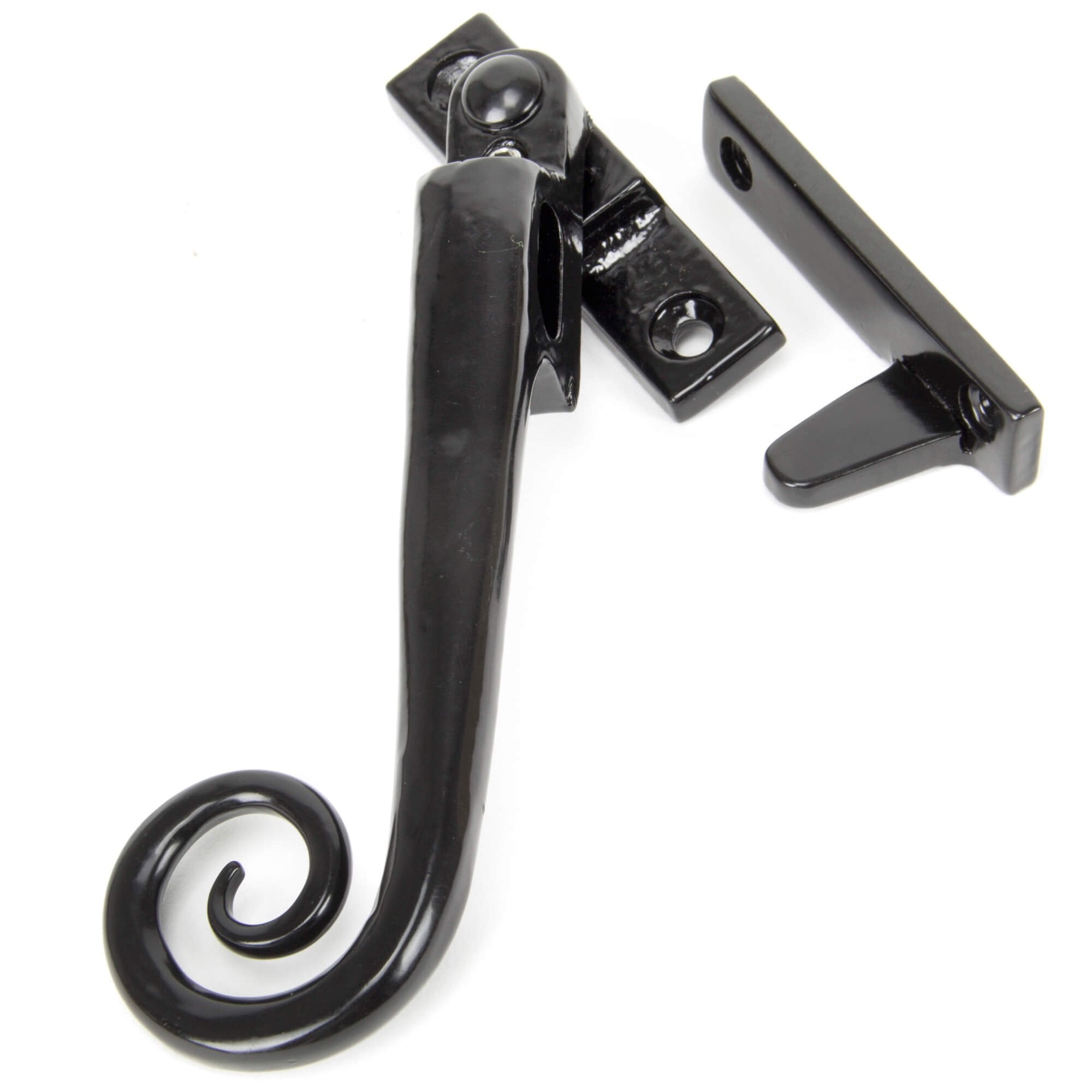 Hand Forged Black Night Vent Monkey Tail Fastener