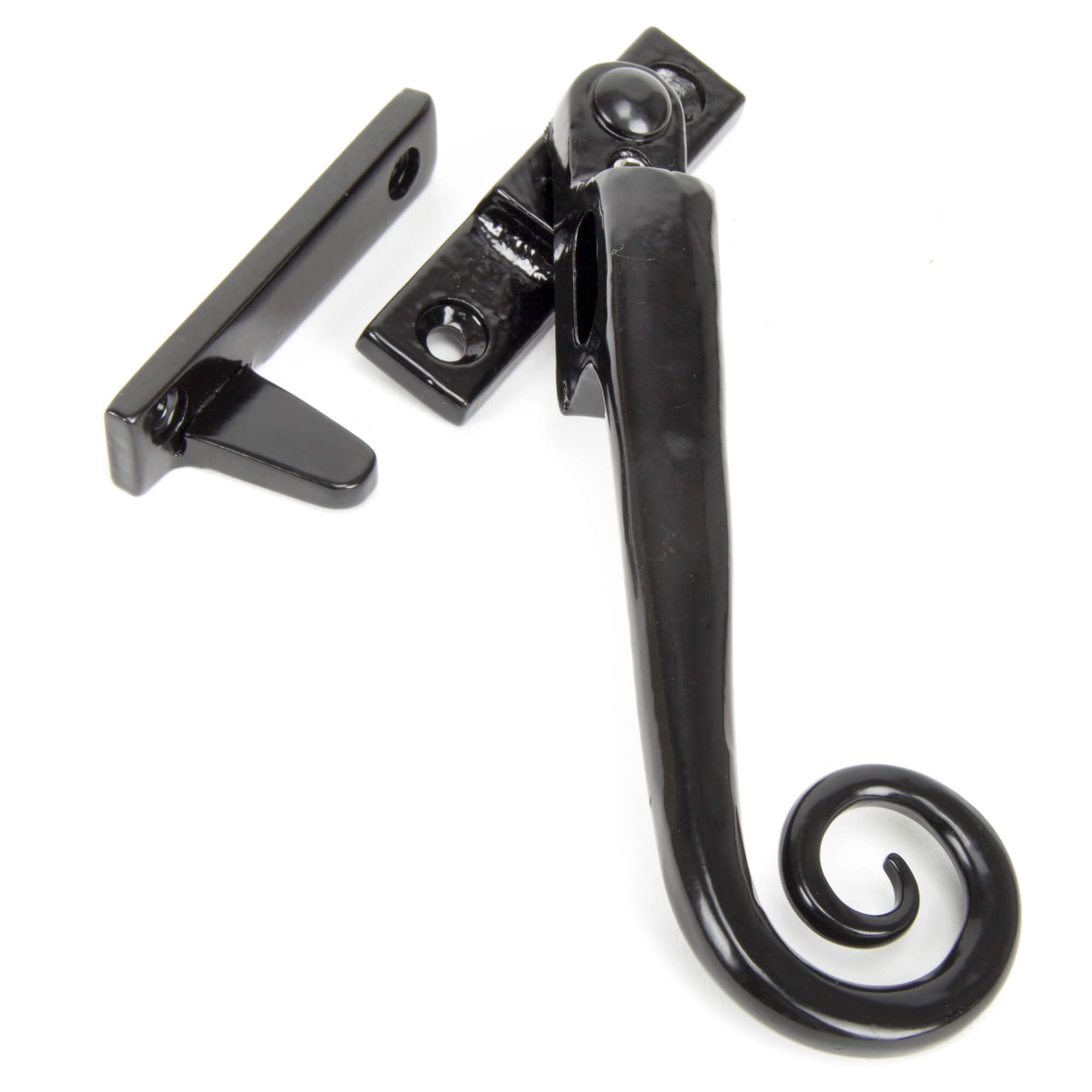 Hand Forged Black Night Vent Monkey Tail Fastener