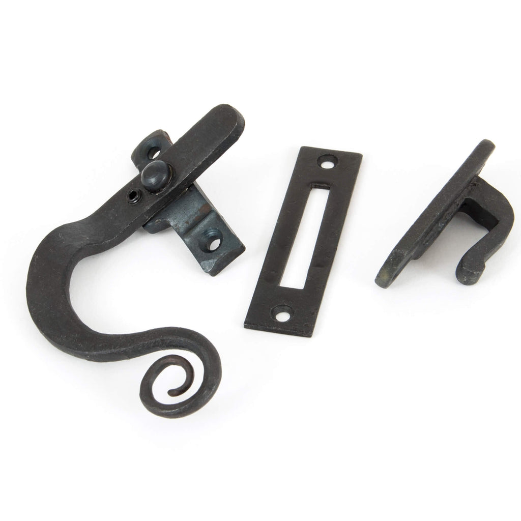 Hand Forged Black Locking Monkey Tail Fastener