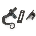 Hand Forged Black Locking Monkey Tail Fastener