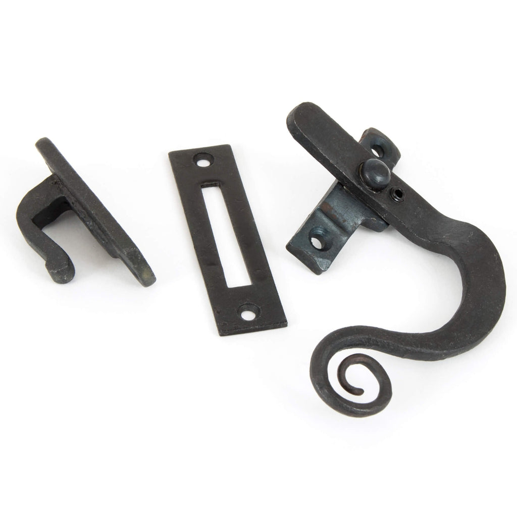 Hand Forged Black Locking Monkey Tail Fastener
