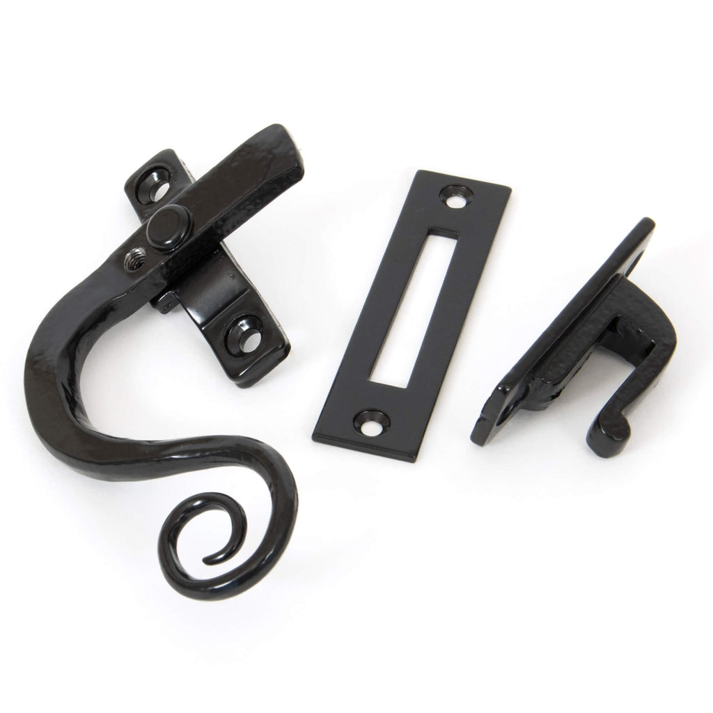Hand Forged Black Locking Monkey Tail Fastener