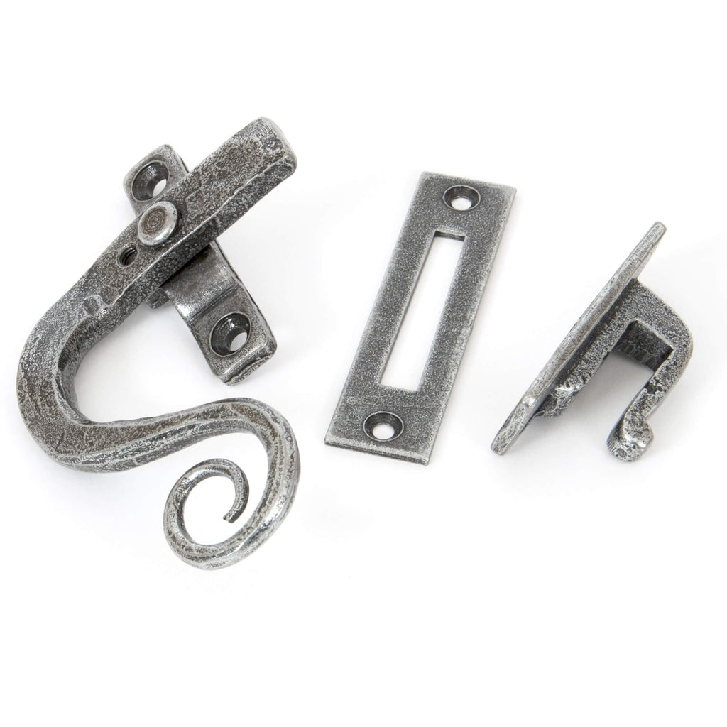 Hand Forged Pewter Locking Monkey Tail Fastener