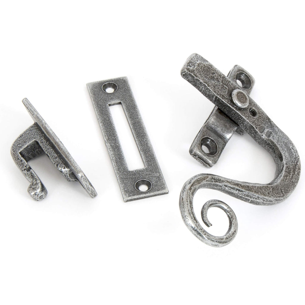 Hand Forged Pewter Locking Monkey Tail Fastener