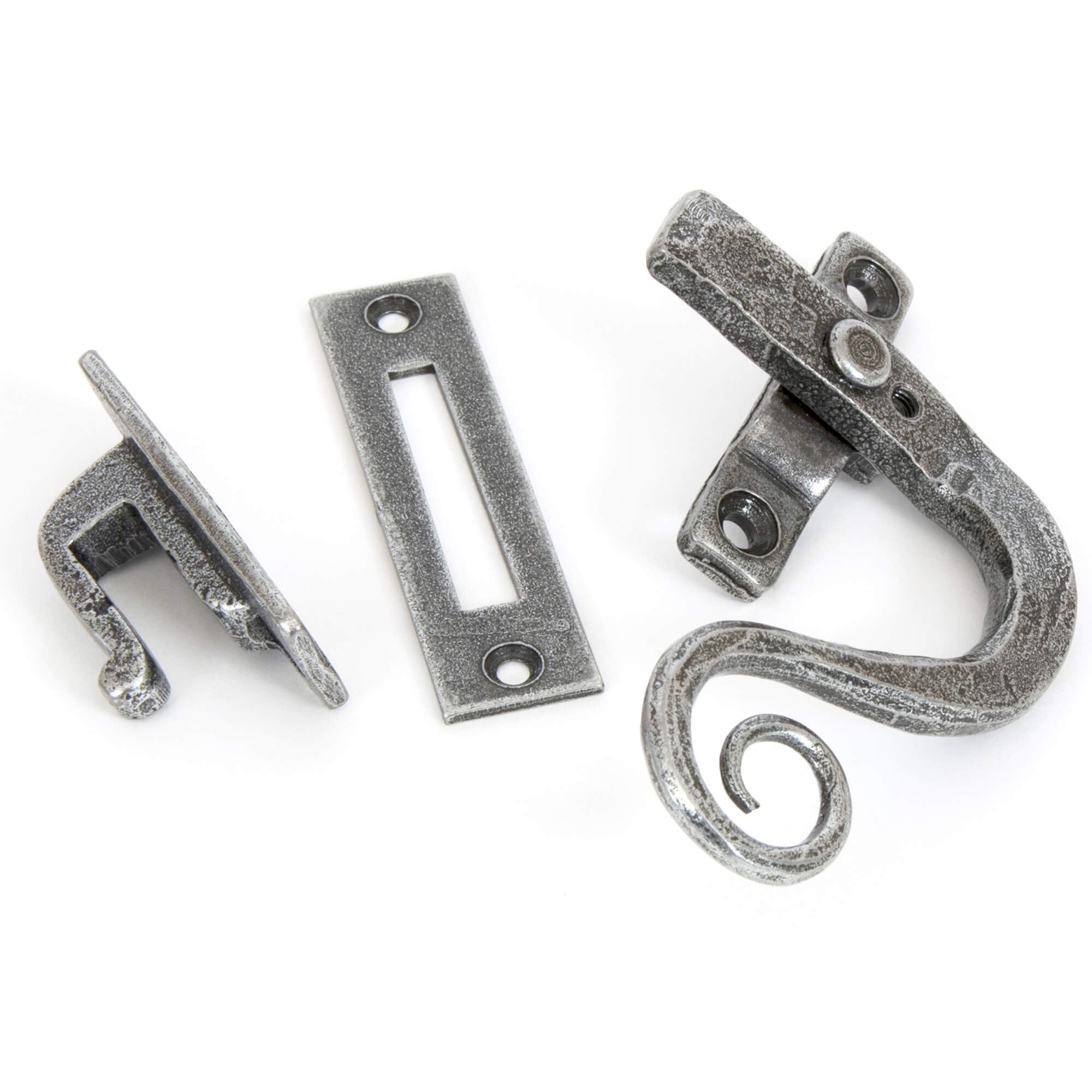 Hand Forged Pewter Locking Monkey Tail Fastener