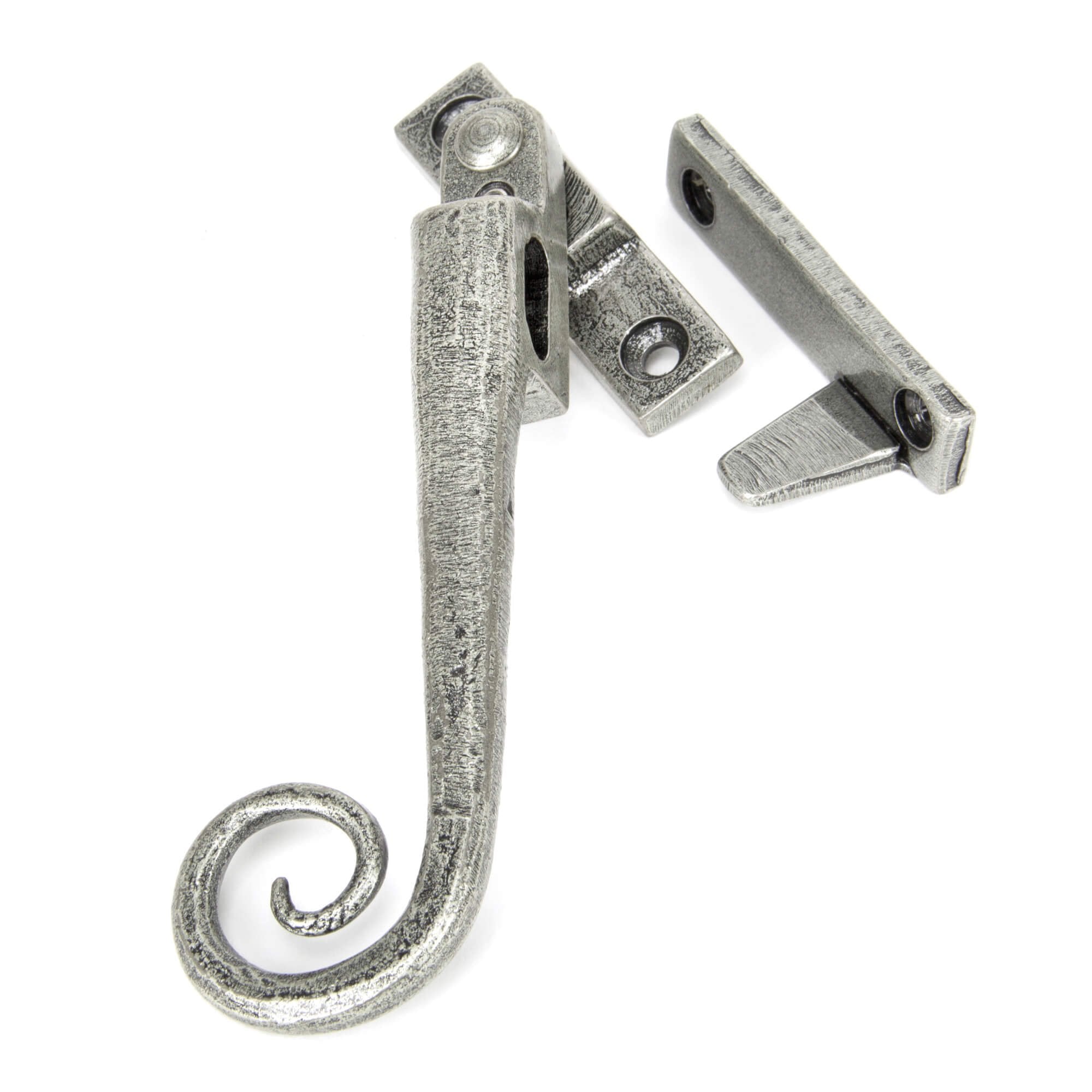 Hand Forged Pewter Night Vent Monkey Tail Fastener