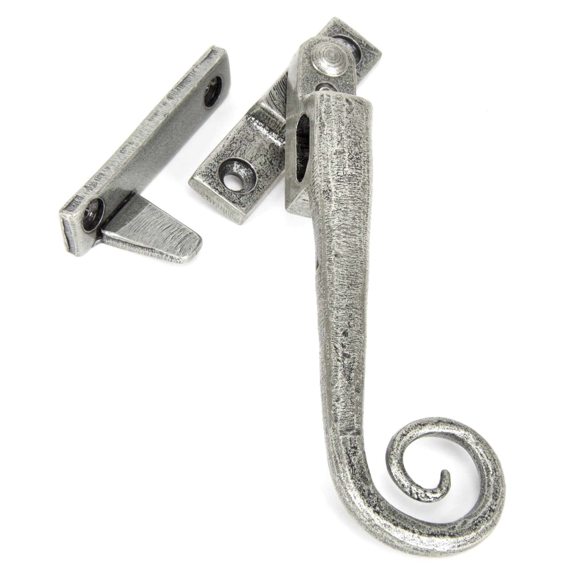 Hand Forged Pewter Night Vent Monkey Tail Fastener