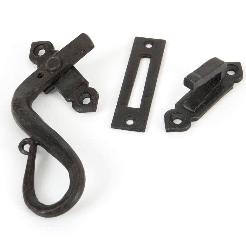 Hand Forged Black Locking Shepherds Crook Fastener