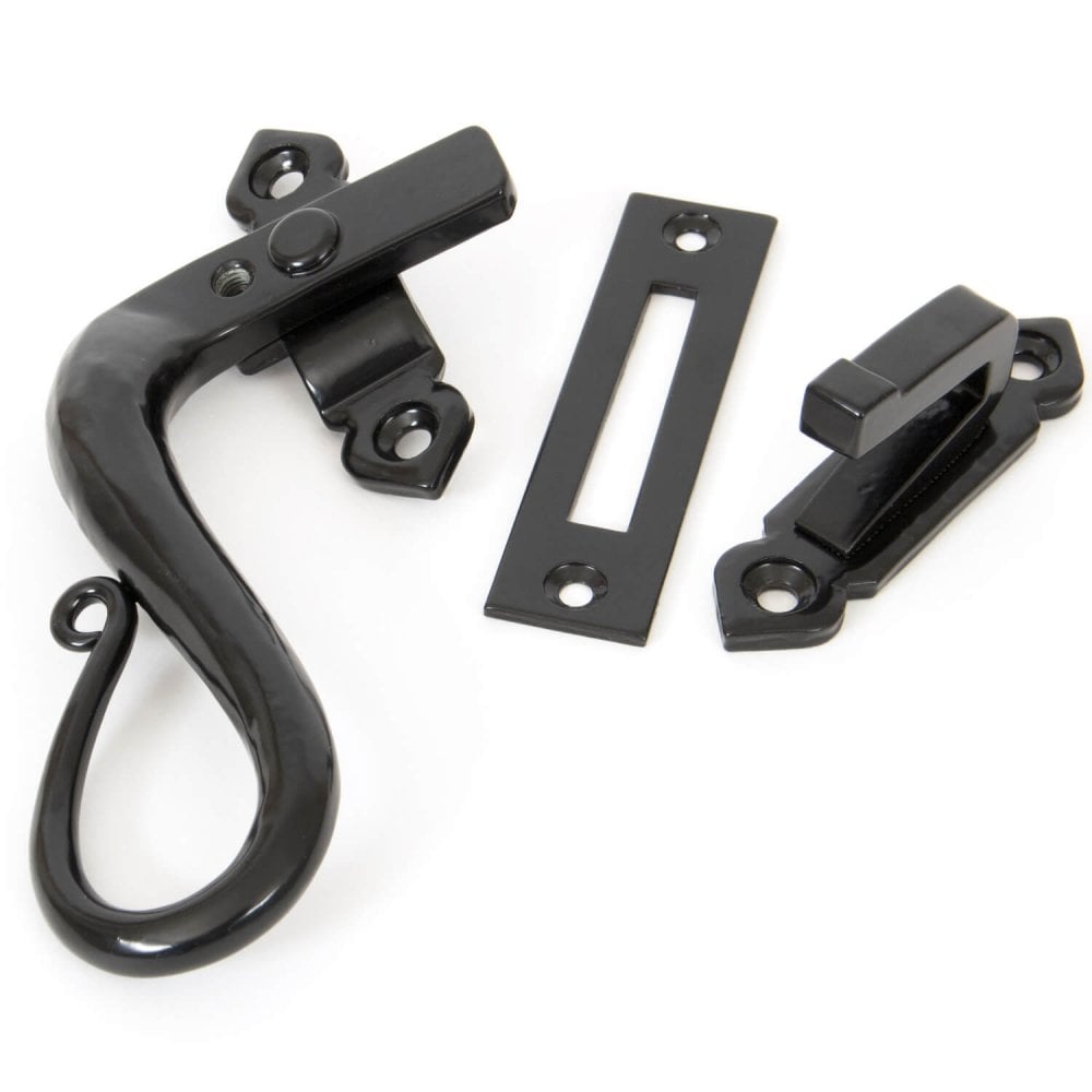 Hand Forged Black Locking Shepherds Crook Fastener