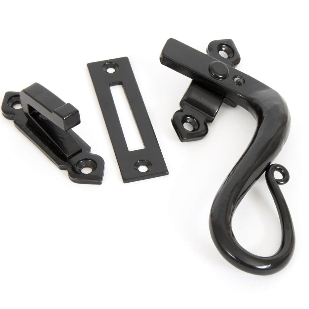 Hand Forged Black Locking Shepherds Crook Fastener