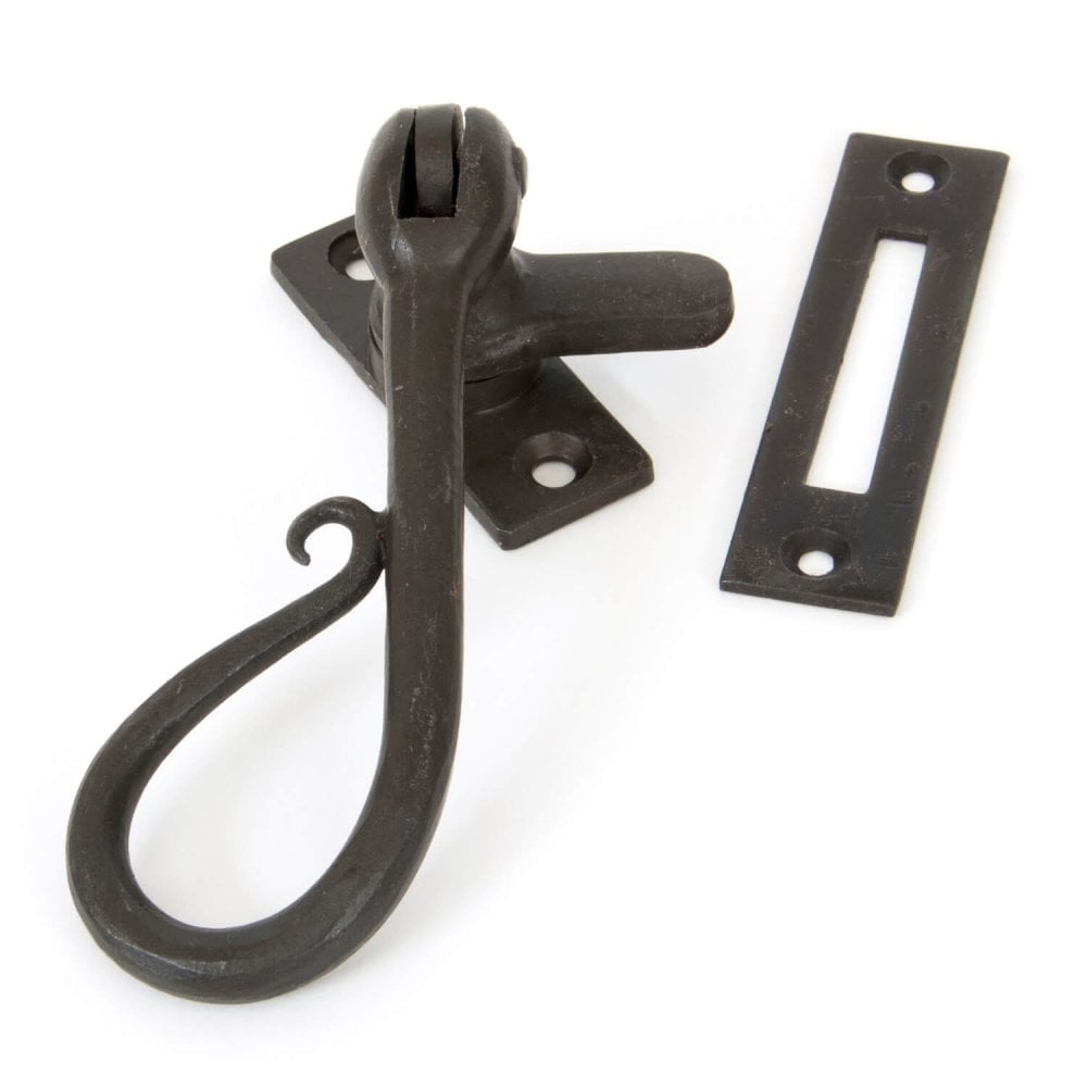 Hand Forged Black Shepherds Crook Fastener