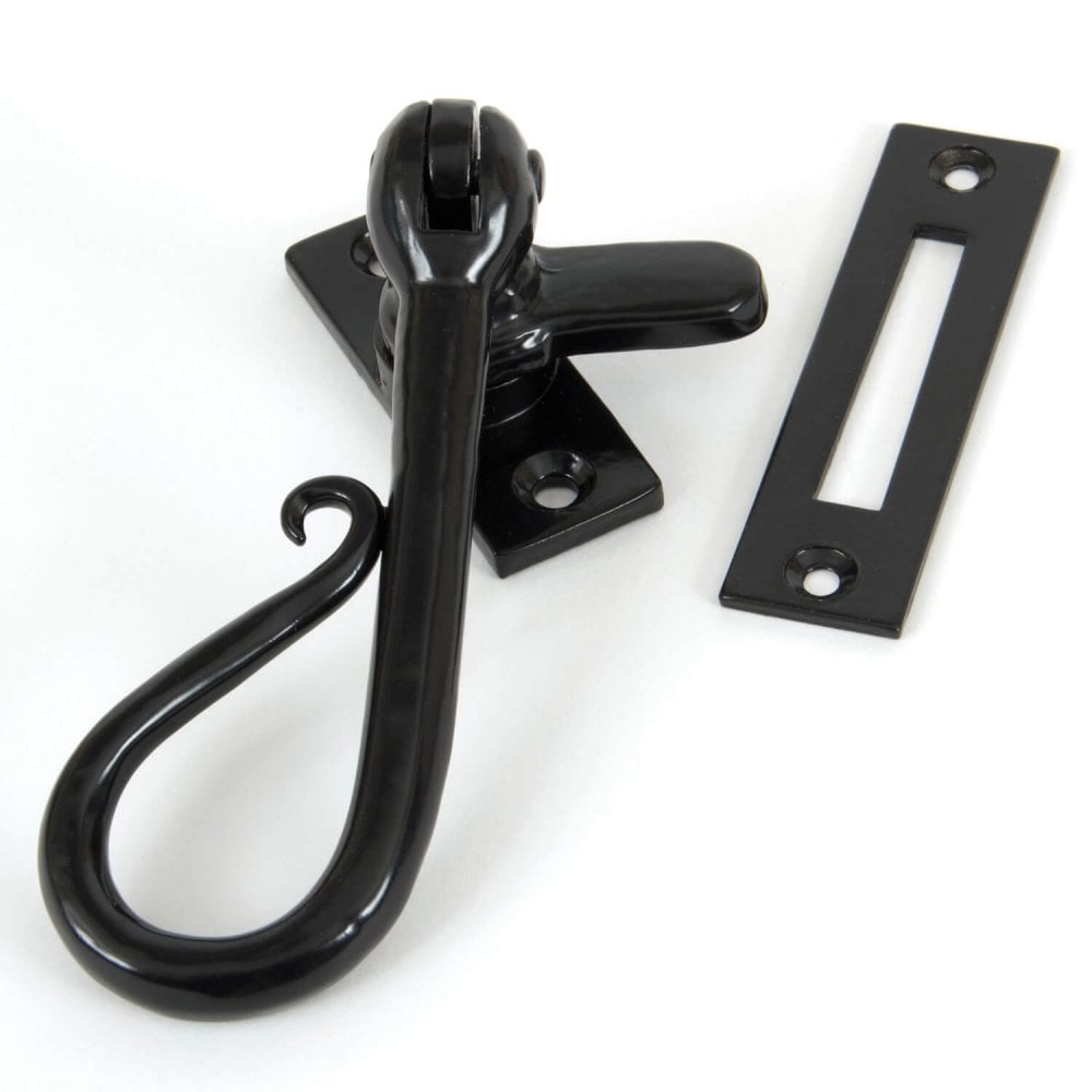 Hand Forged Black Shepherds Crook Fastener