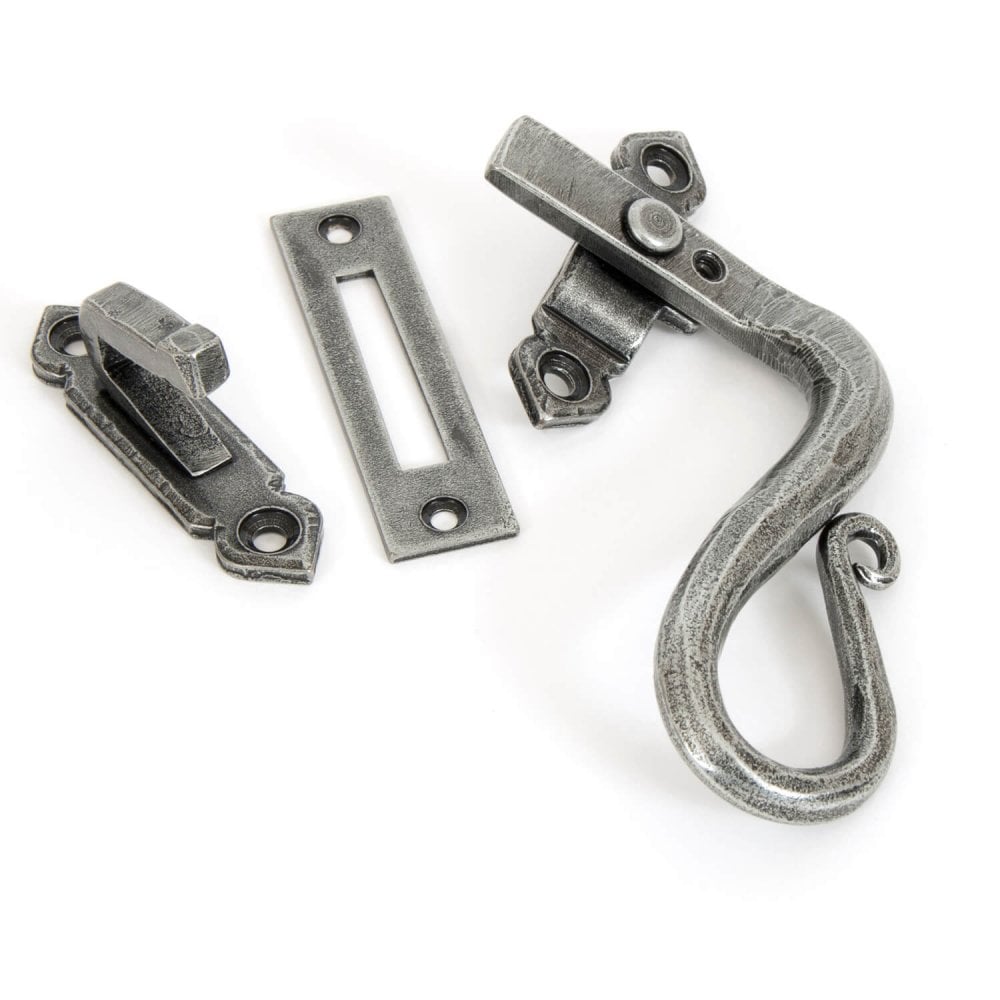 Hand Forged Pewter Locking Shepherds Crook Fastener