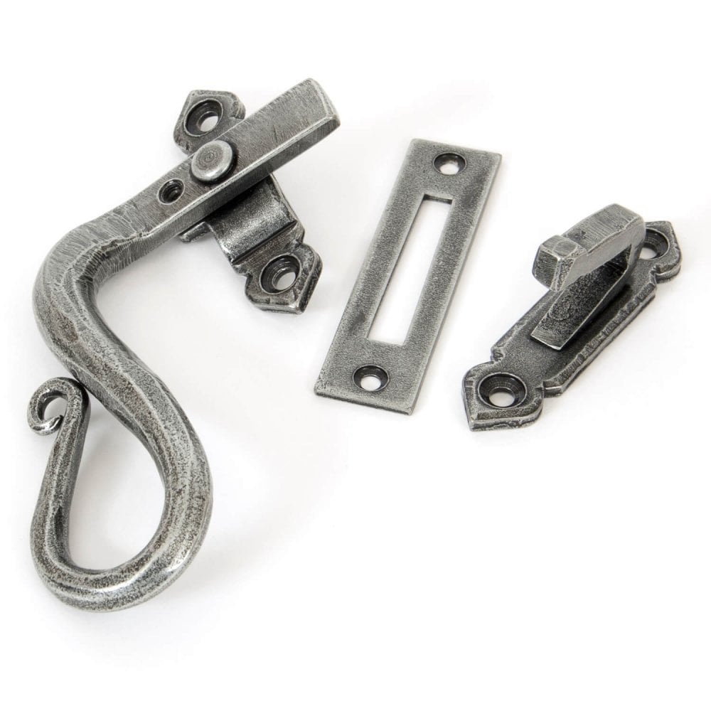 Hand Forged Pewter Locking Shepherds Crook Fastener