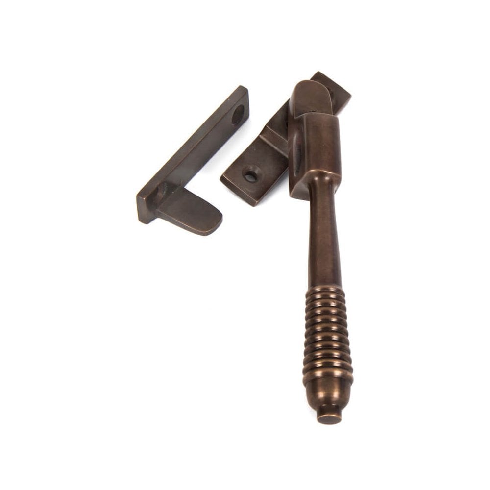 Aged Bronze Reeded Night Vent Fastener