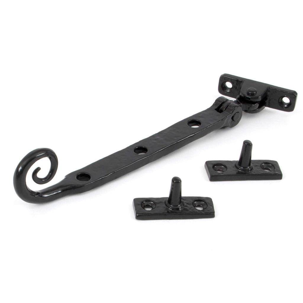 Hand Forged Black Monkey Tail Stays