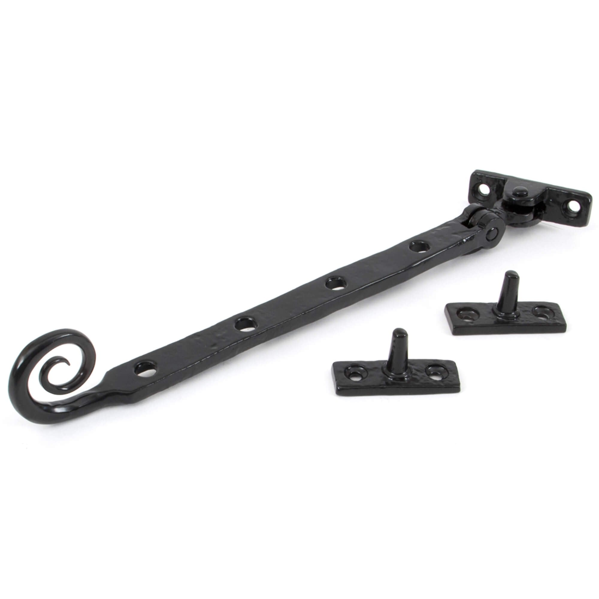Hand Forged Black Monkey Tail Stays