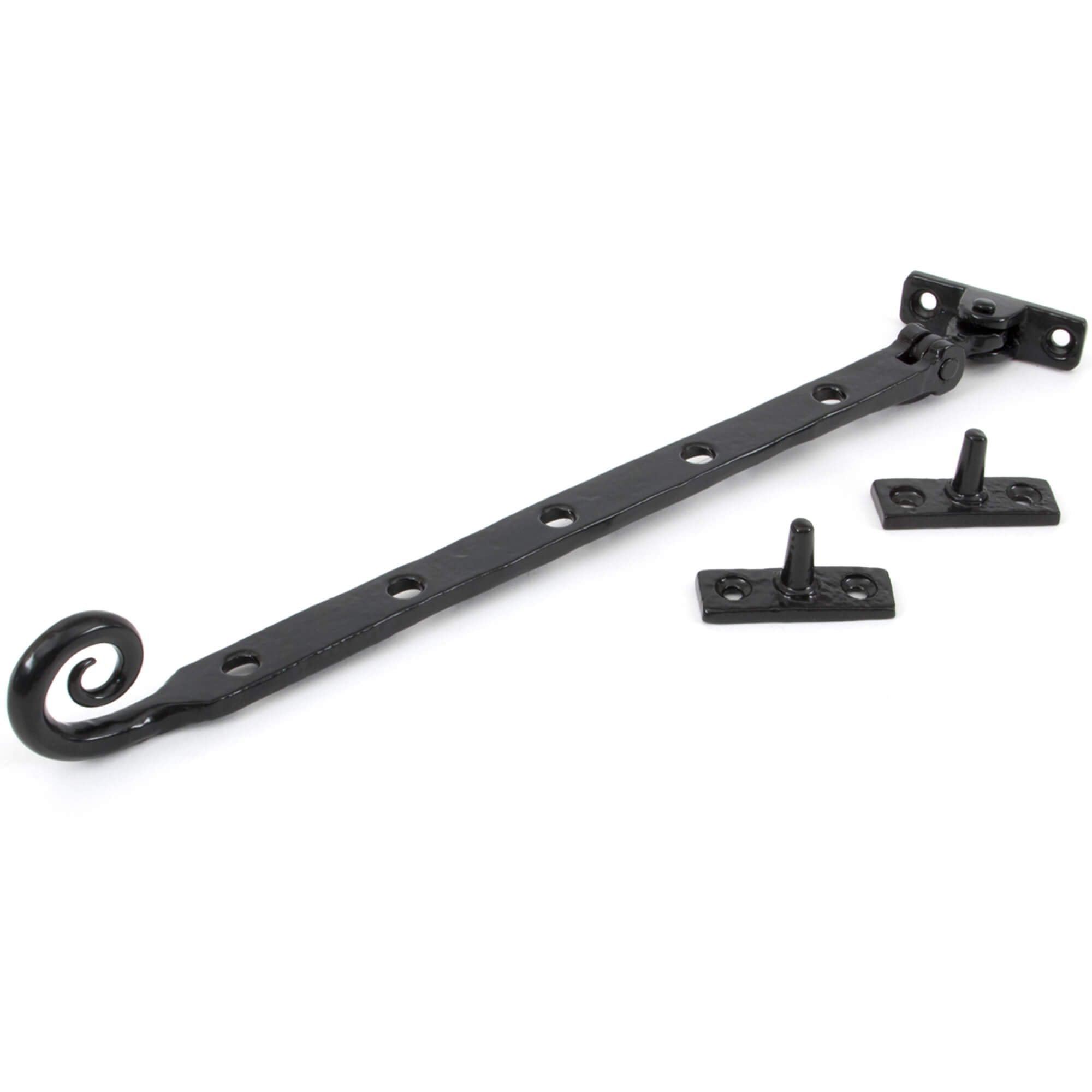 Hand Forged Black Monkey Tail Stays