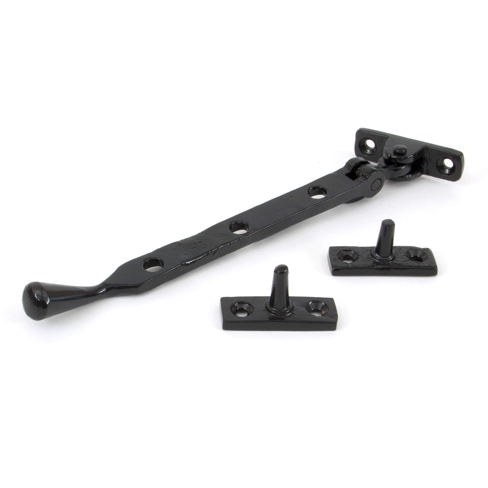 Hand Forged Black Peardrop Stays