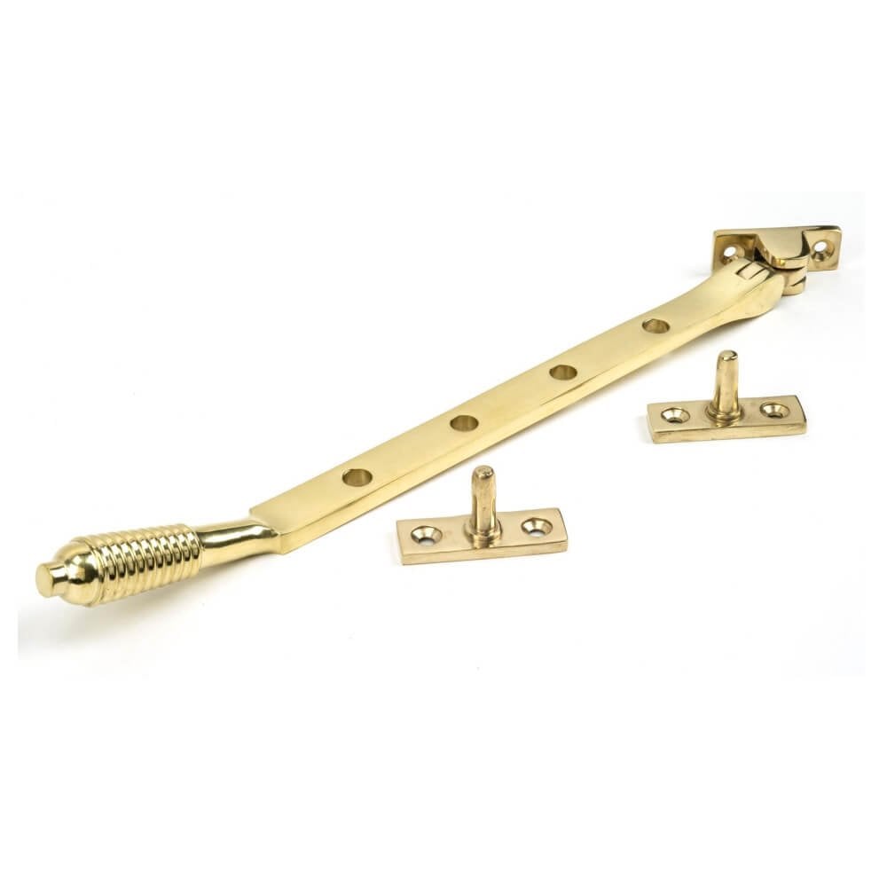 Polished Brass Reeded Stay