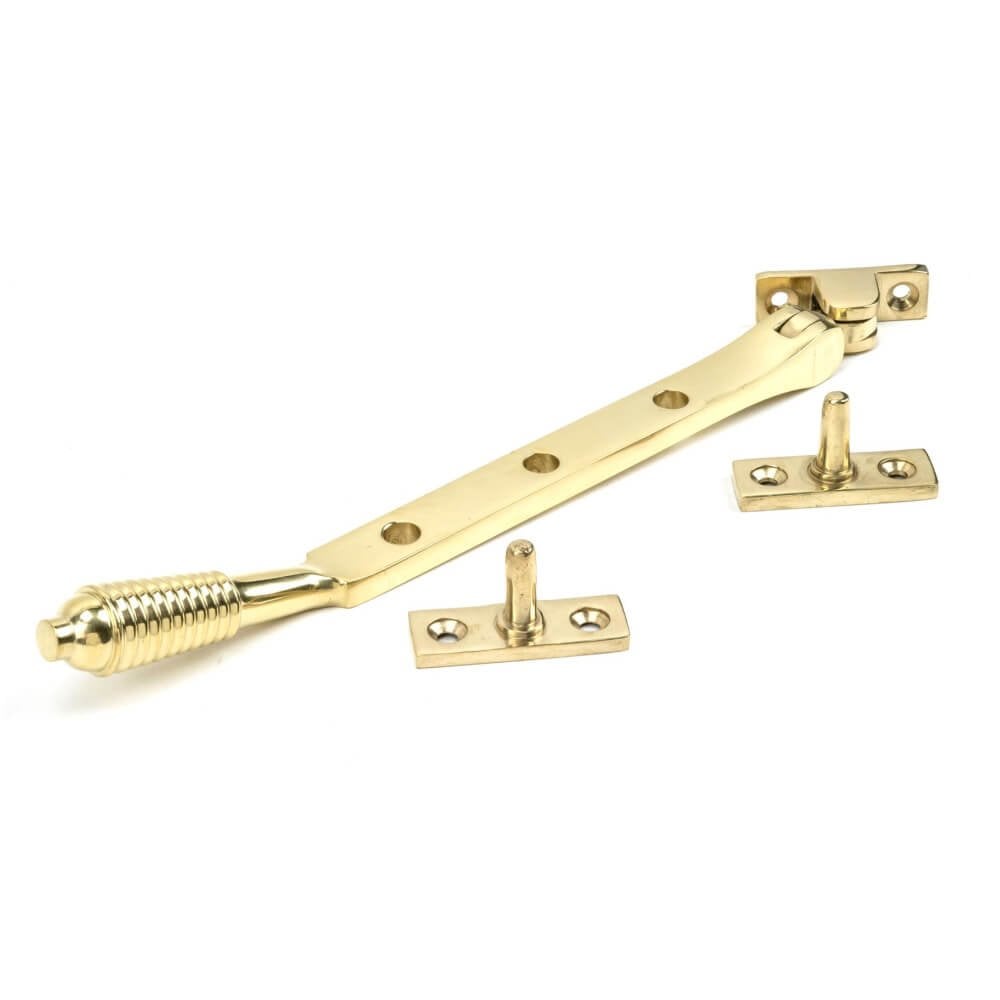 Polished Brass Reeded Stay
