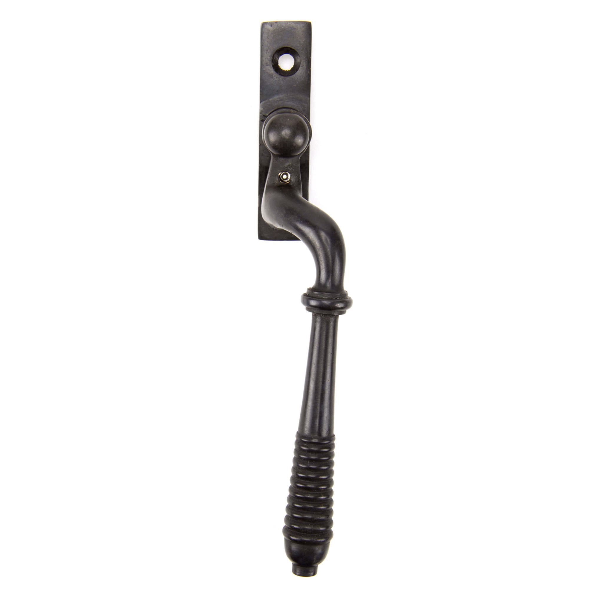 Aged Bronze Reeded Espagnolette Fastener
