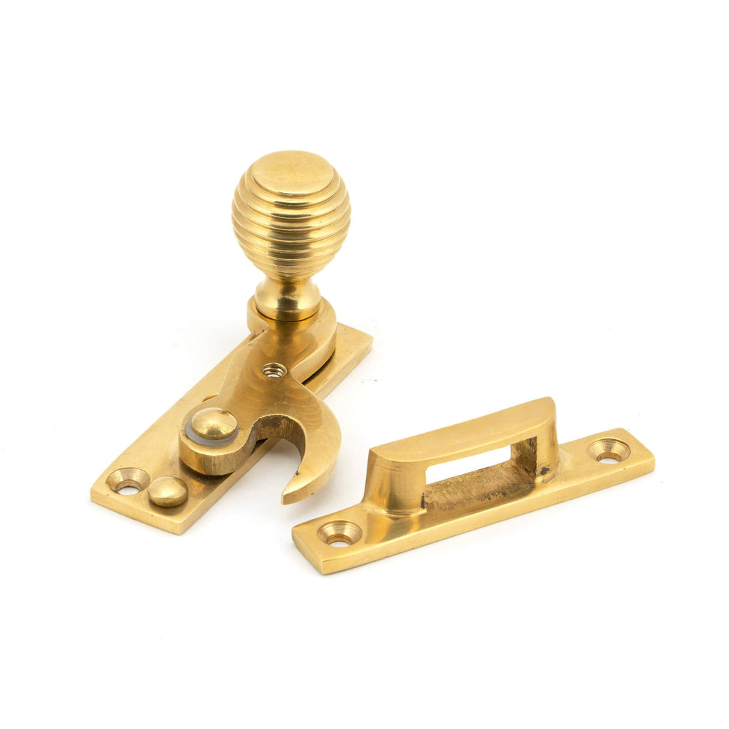 Beehive Polished Brass Sash Hook Fastener