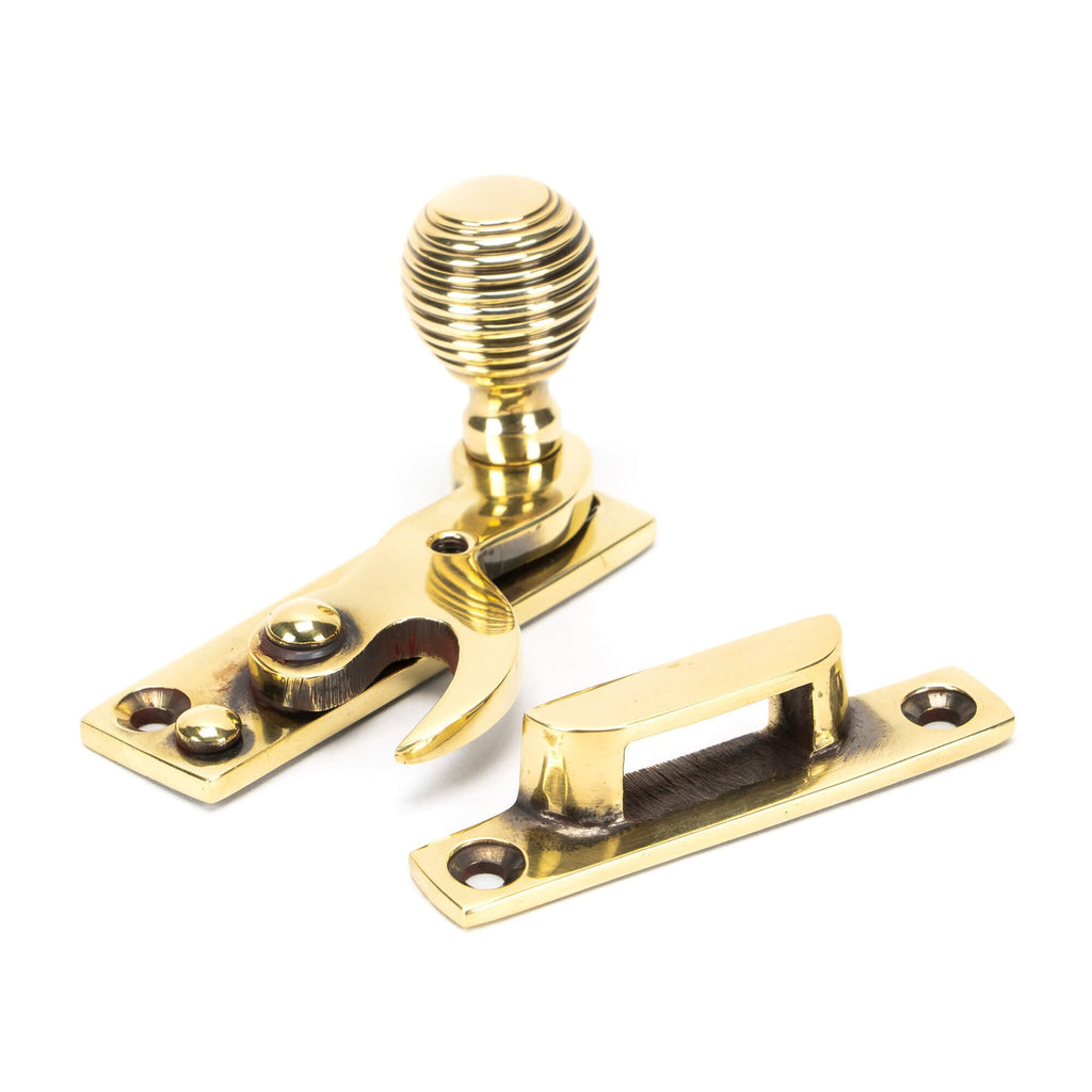 Beehive Aged Brass Sash Hook Fastener