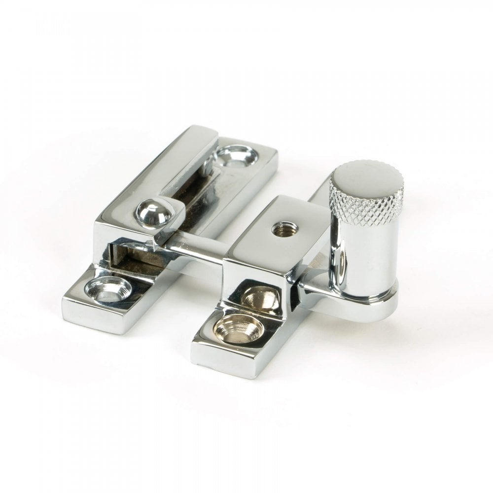 Polished Chrome Brompton Quadrant Sash Fastener - Narrow