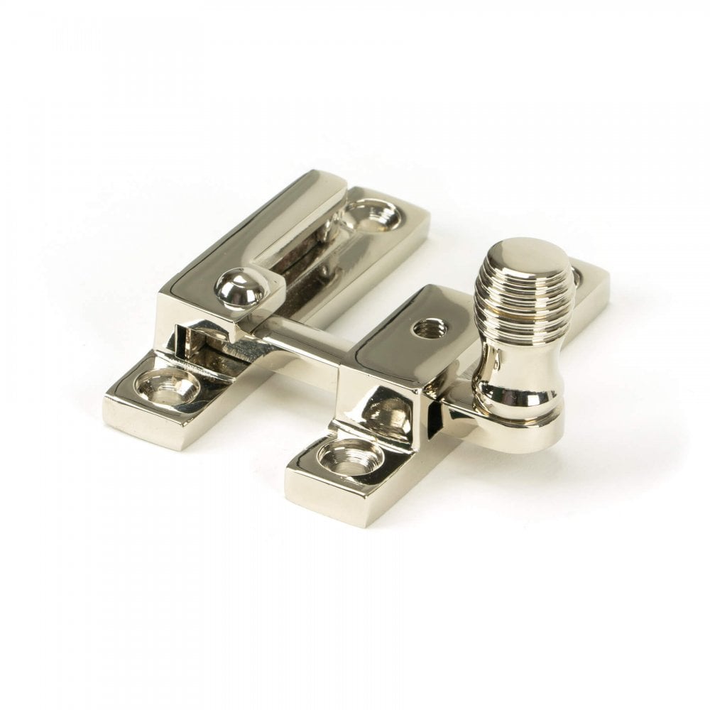 Polished Nickel Beehive Quadrant Sash Fastener - Narrow