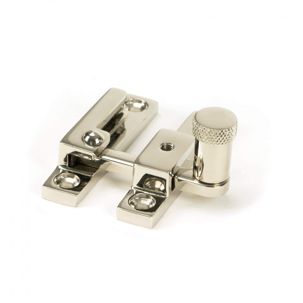 Polished Nickel Brompton Quadrant Sash Fastener - Narrow