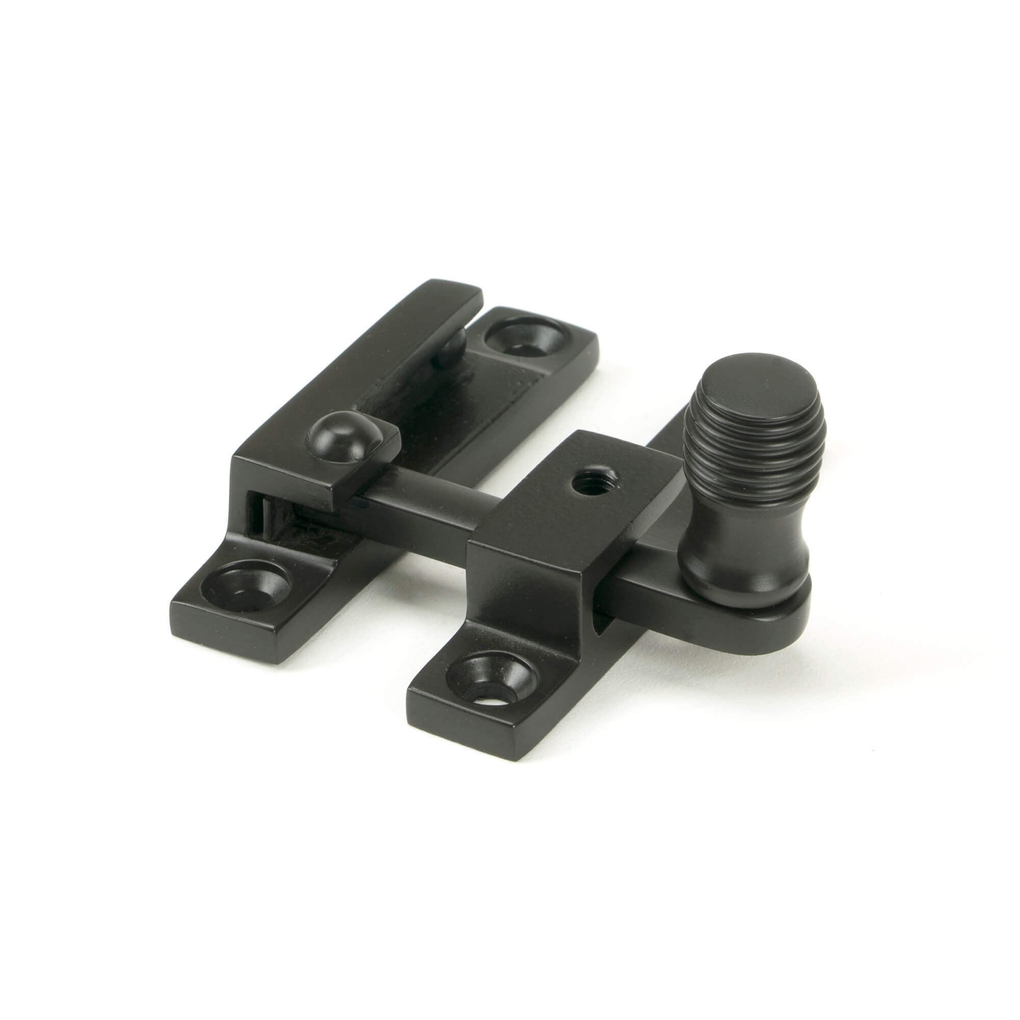 Aged Bronze Beehive Quadrant Sash Fastener - Narrow
