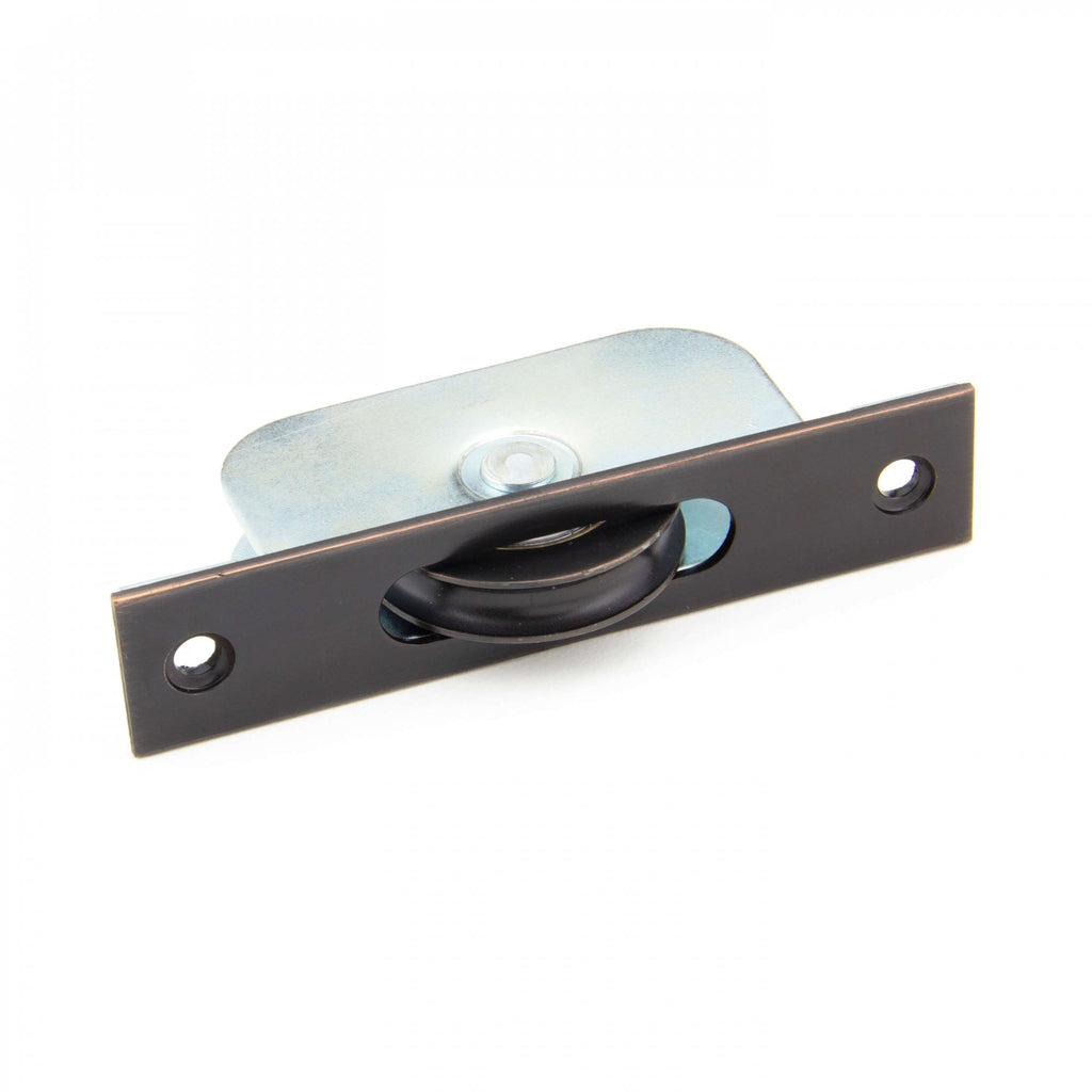 Period Aged Bronze Sash Pulley