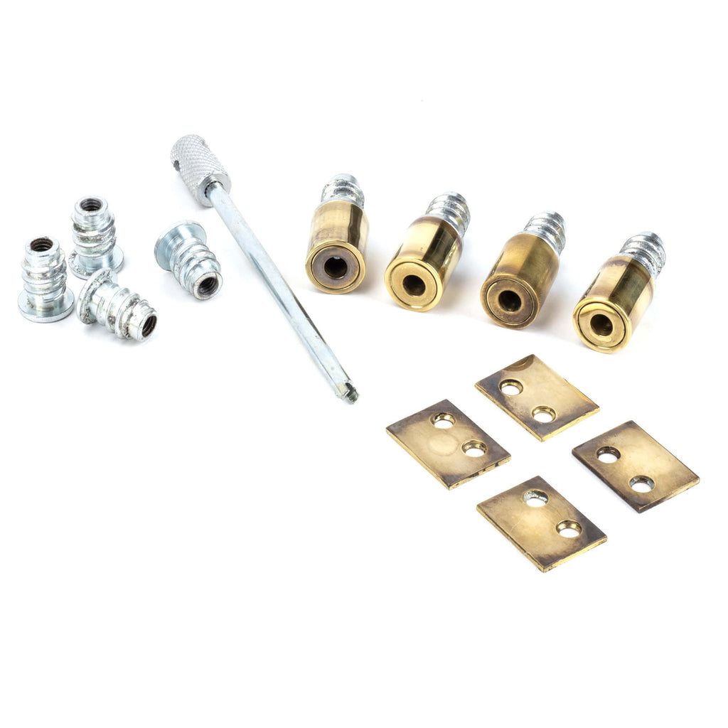 Aged Brass Secure Sash Stops