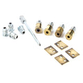 Aged Brass Secure Sash Stops